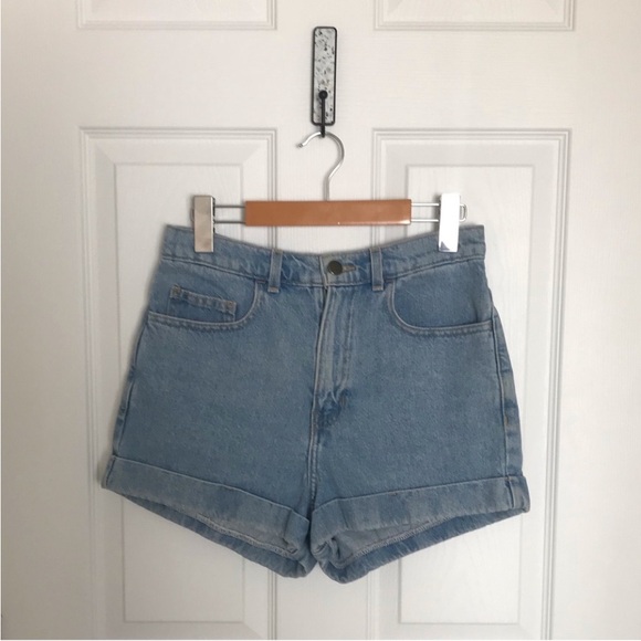 American Apparel Denim High Waisted Jean Shorts 28 - Picture 2 of 4